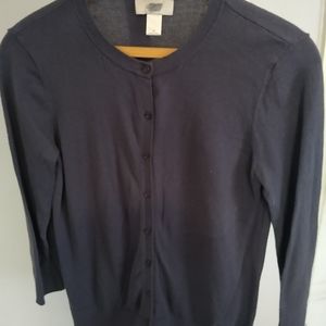 3/4 sleeve lightweight sweater cardigan size m don